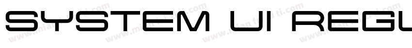 system ui Regularwoff2字体转换